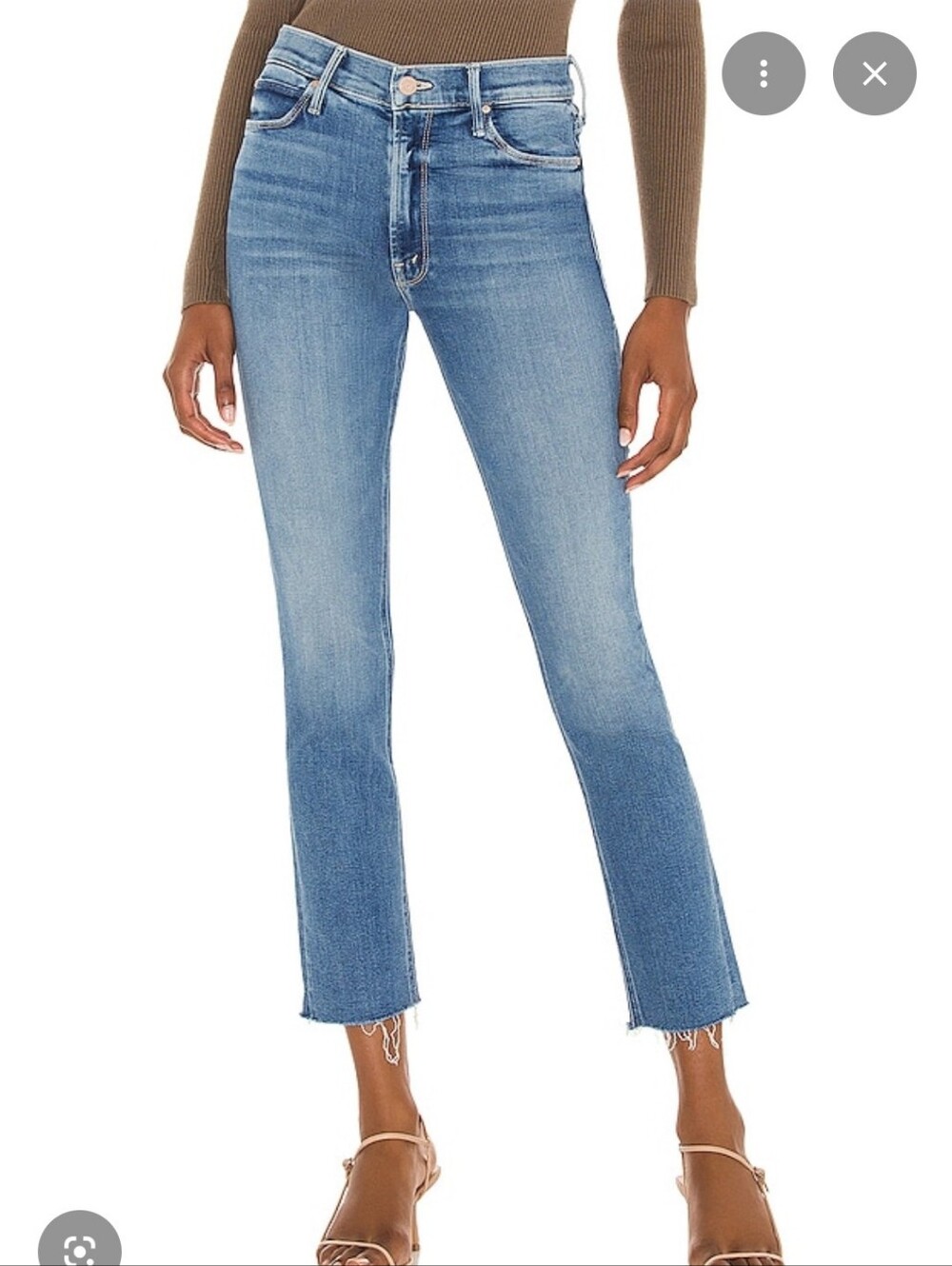 MOTHER Mid RISE ANKLE FRAY RIDING THE CLIFFSIDE SZ 28
